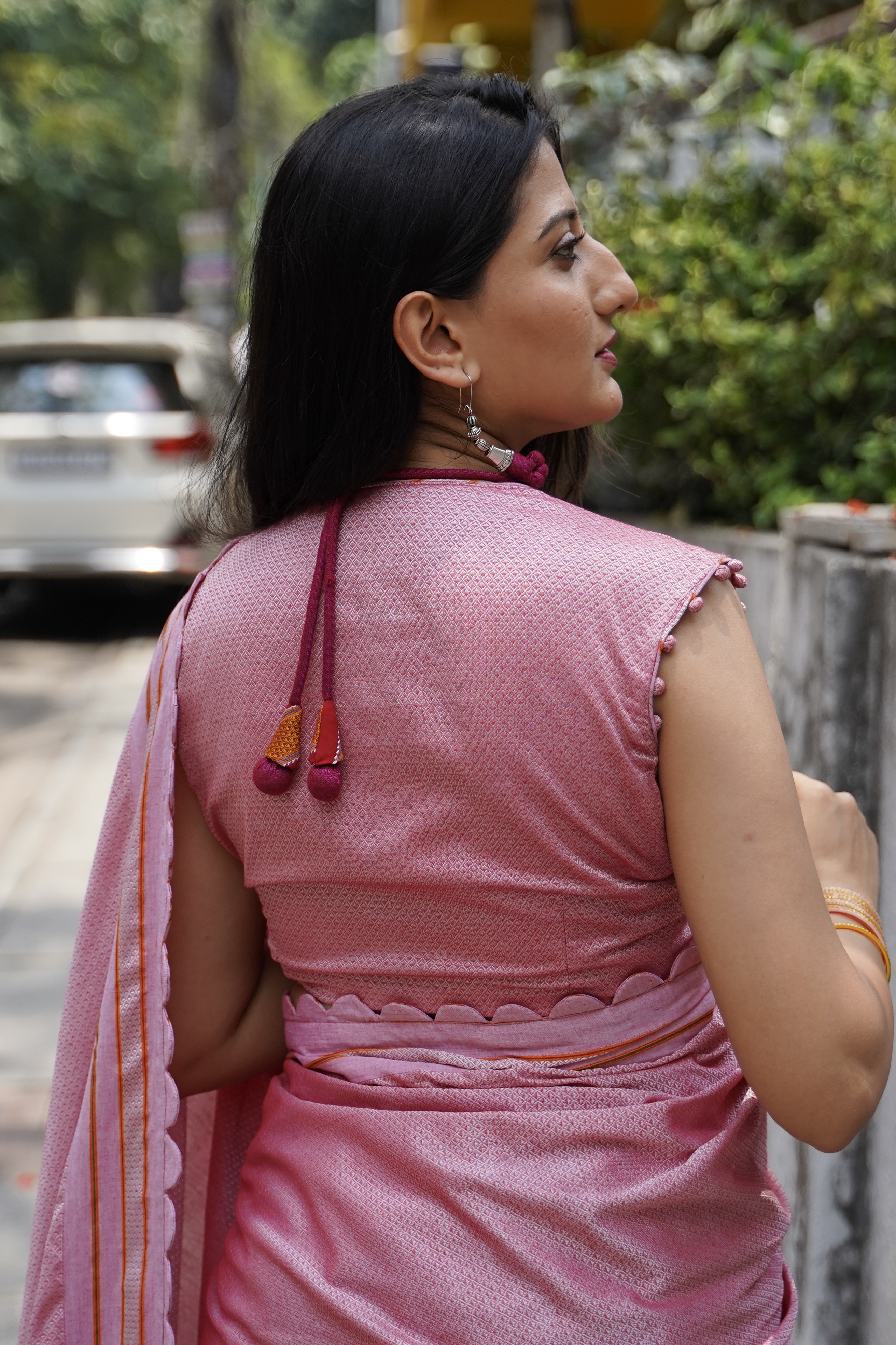 Pink Pastel Signature Saree Full View