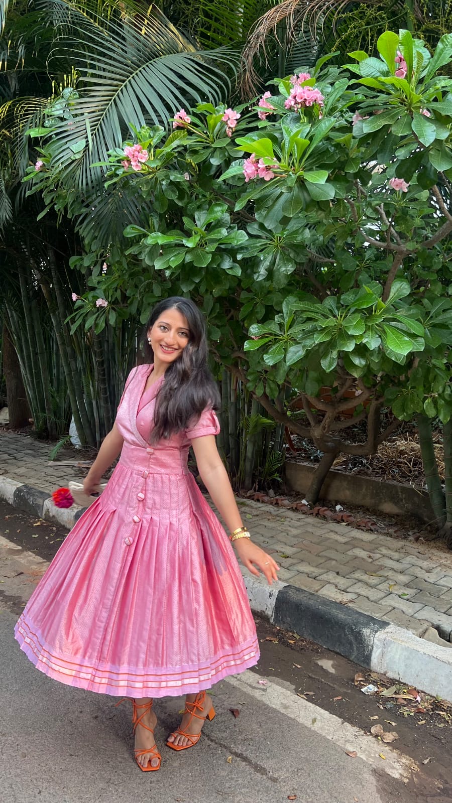 Pastel Pink One-Piece Front View