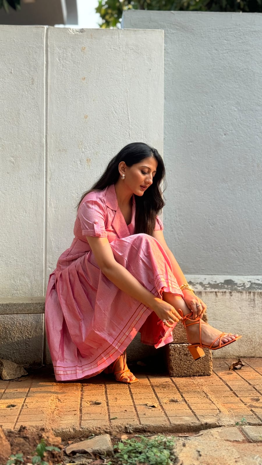 Pastel Pink One-Piece Detail View