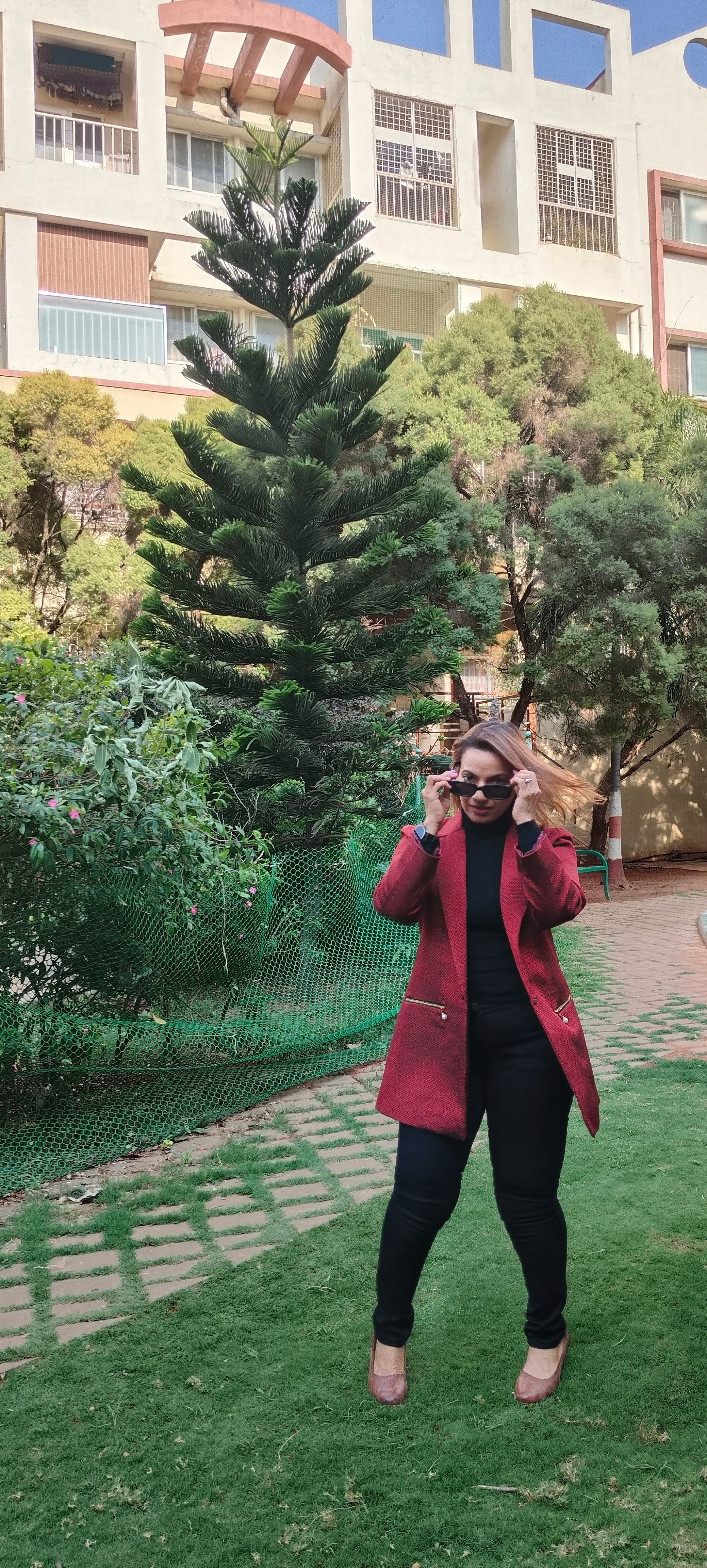 Brown Blazer Side View