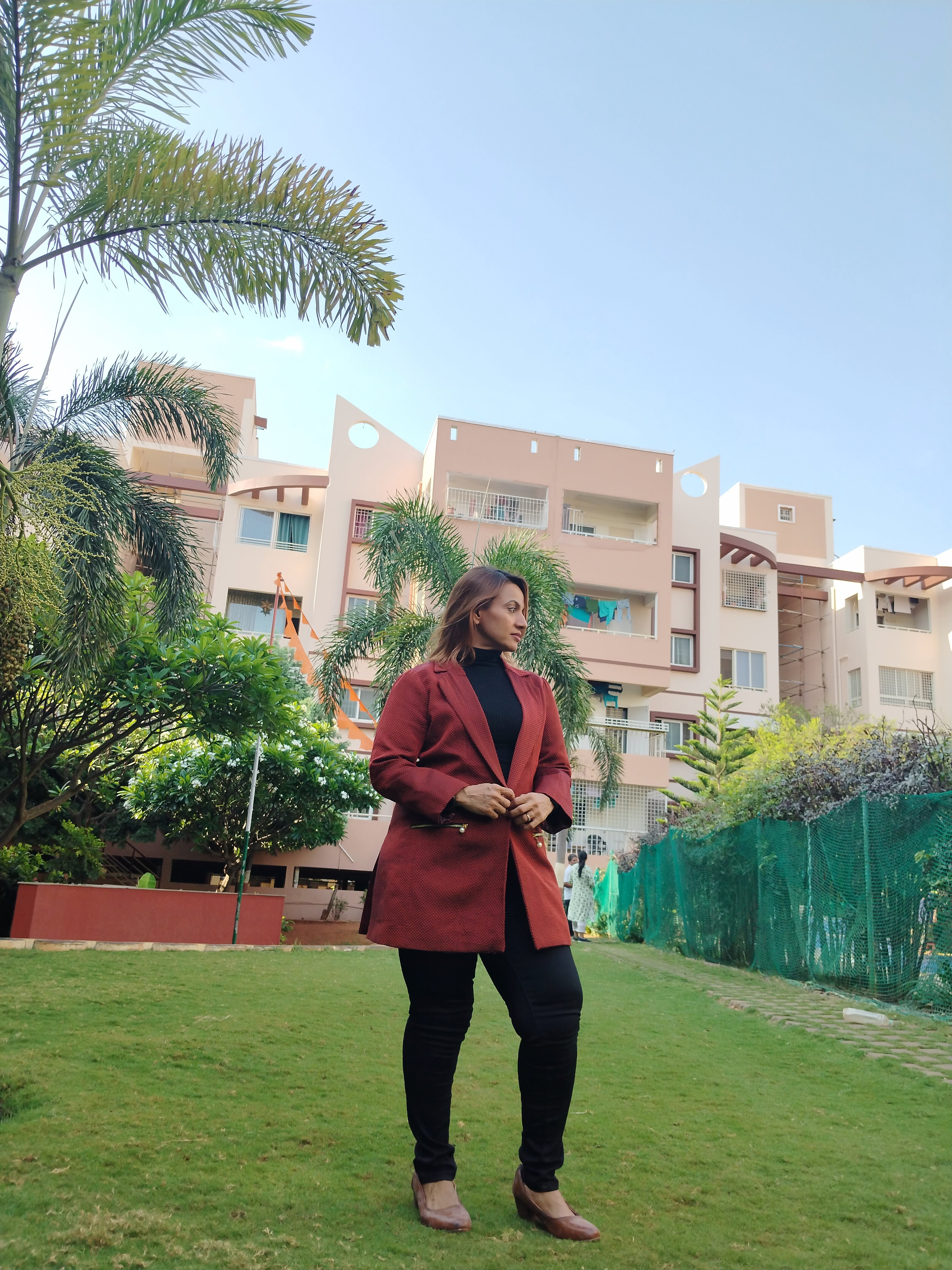 Brown Blazer Back View
