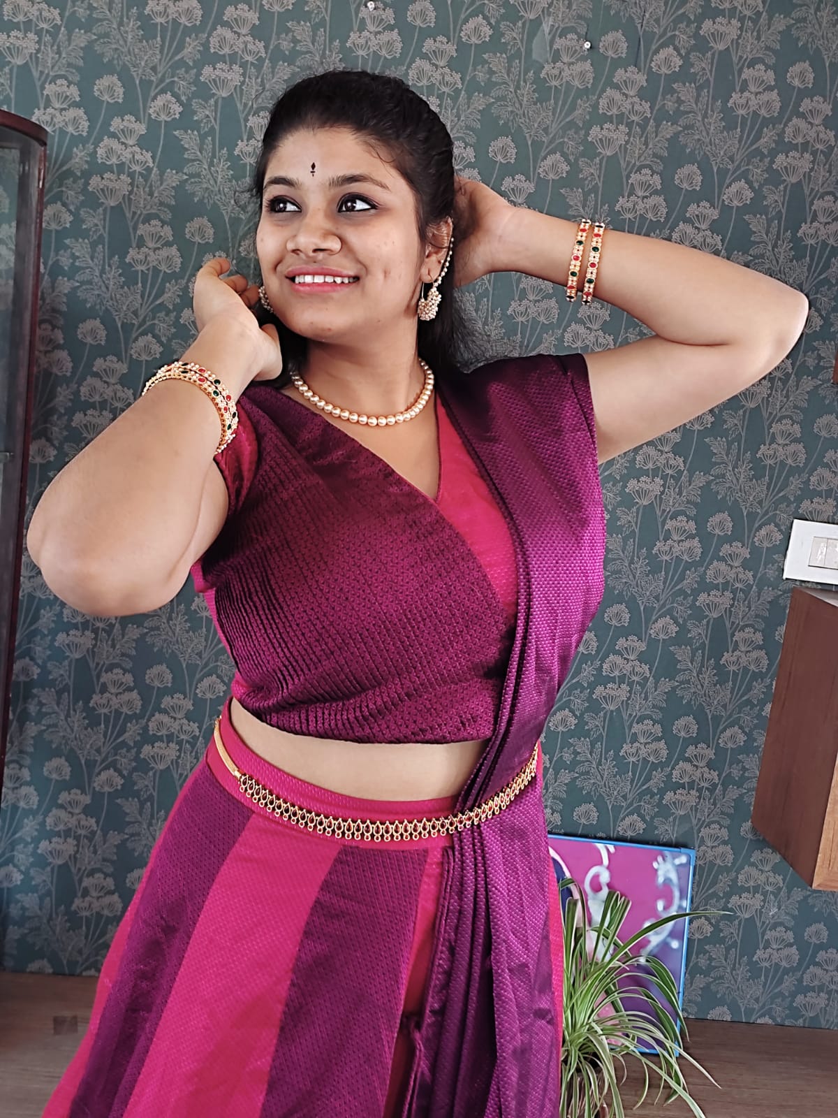 Pink Designer Lehenga Detail